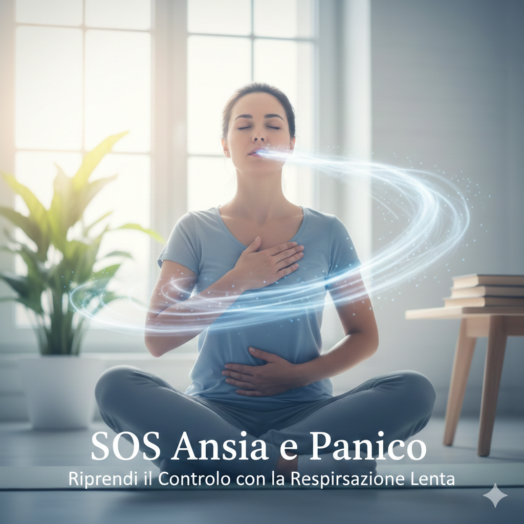 respirazione lenta,, ansia panico, sinntomi ansiosi, stop ansia, psicologo, milano interrompere panico, smettere di sentire nodo alla gola, paura infarto paura di svenire.